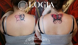 tatuaje logia barcelona tattoo gustavo lesmes mariposa